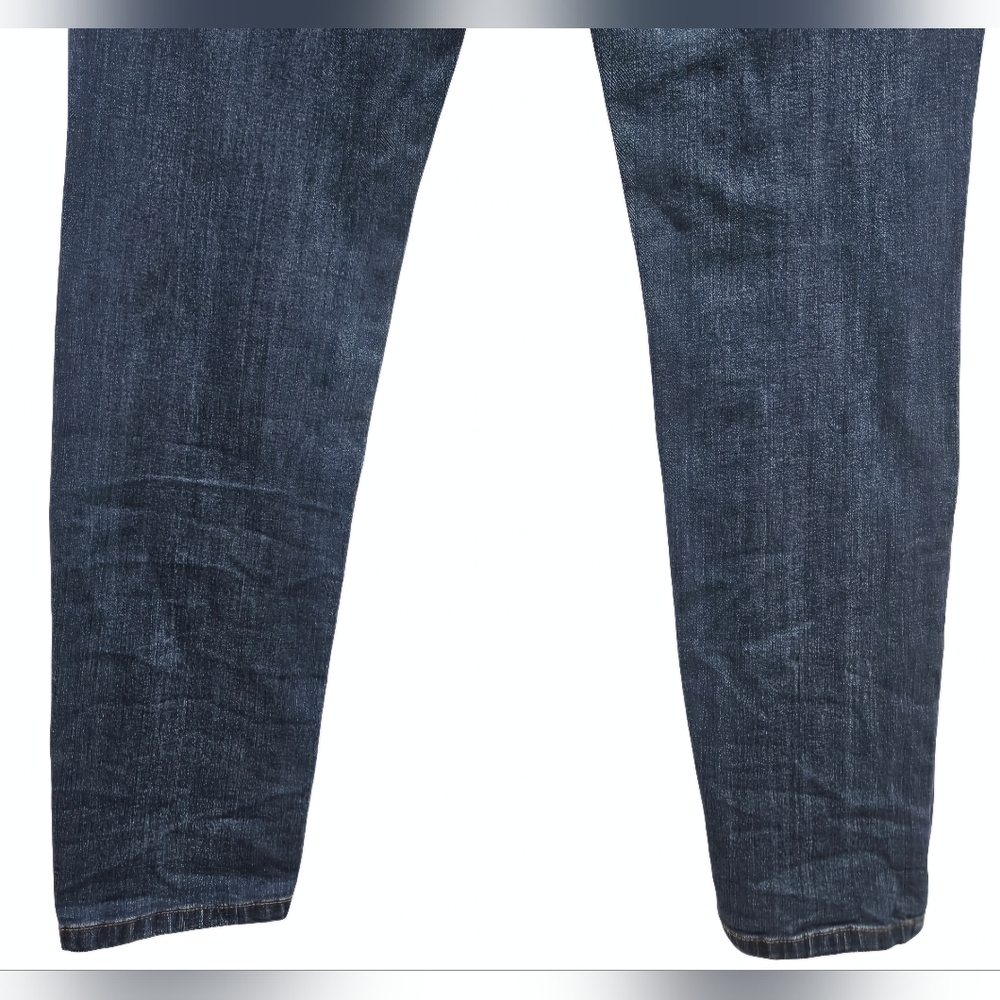 Refuge Distressed Skinny Jeans Medium Dark Wash Size 8 Blue Denim Ripped - Picture 8 of 15